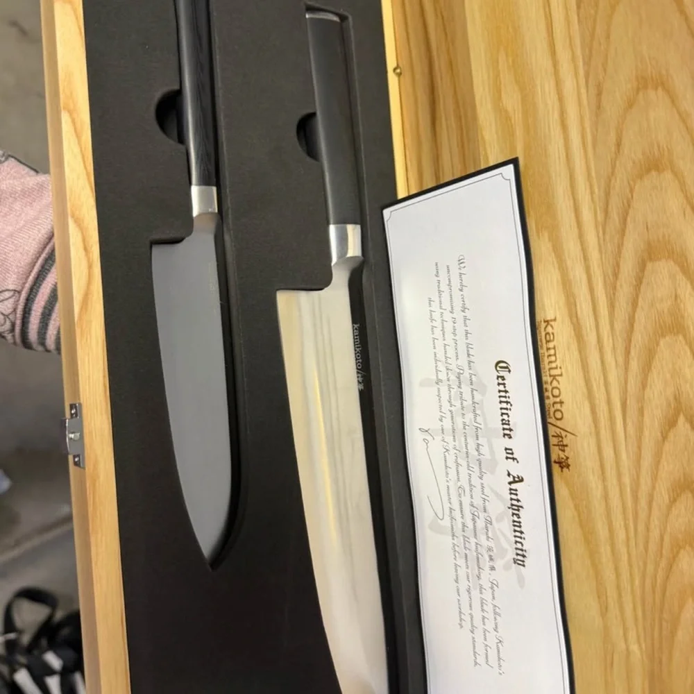 Kamikoto Knife set whole set w/certificates of authenticity